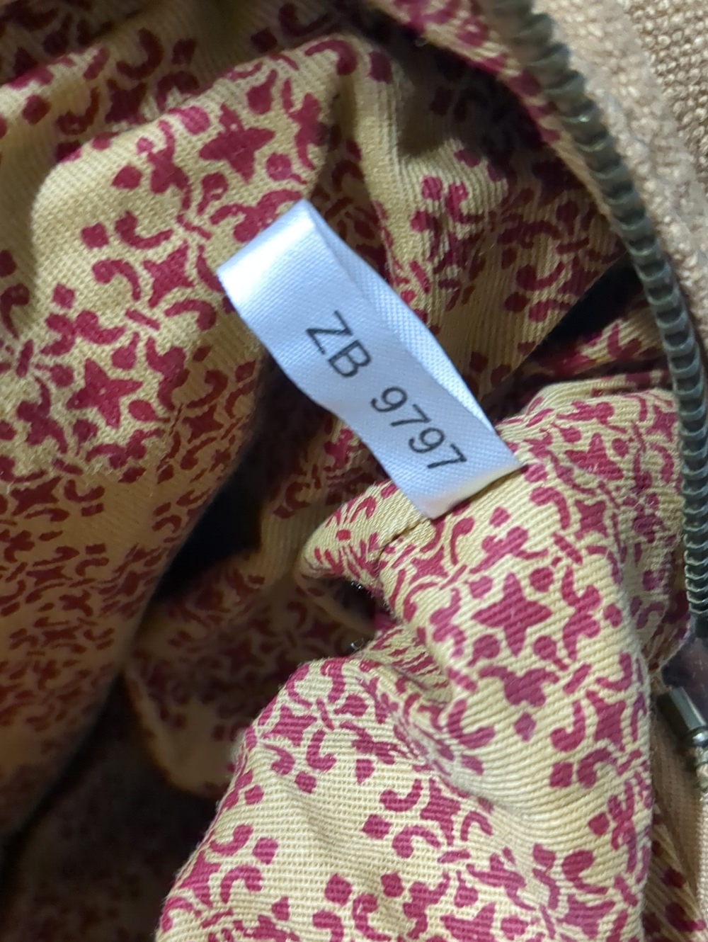 FOSSIL Tan Soft Canvas Brown Leather Gold Studded Tote Shoulder Bag - Picture 11 of 11